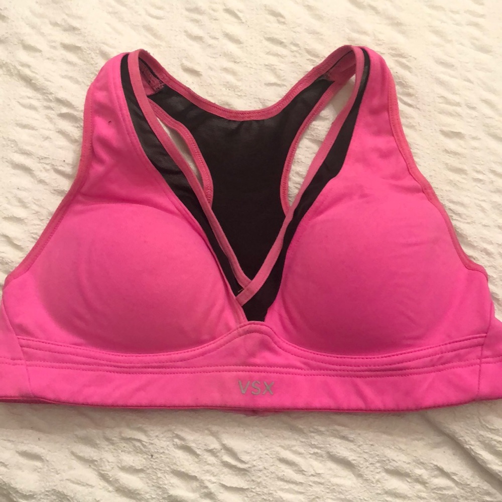 Neon Pink Victoria Secret x Sport Push up Bra Size 34A/XS